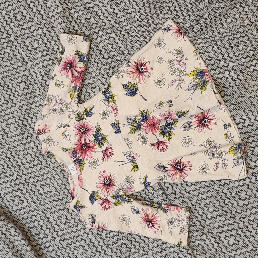 Gap Floral Causal Fit and Flare Dress Size 18-24 M